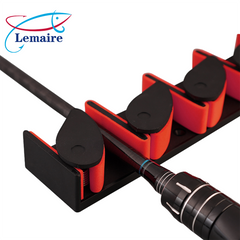 Wall-mounted fishing rod storage rack Luya fishing gear display rack Horizontal storage wall-mounted fishing rod rack EVA non-slip punch-free box bracket