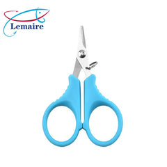 Stainless steel titanium-plated fishing scissors set, fish scissors, anti-lost rope, telescopic buckle, lure PE line small scissors, fishing tools-Lemaire fishing gear