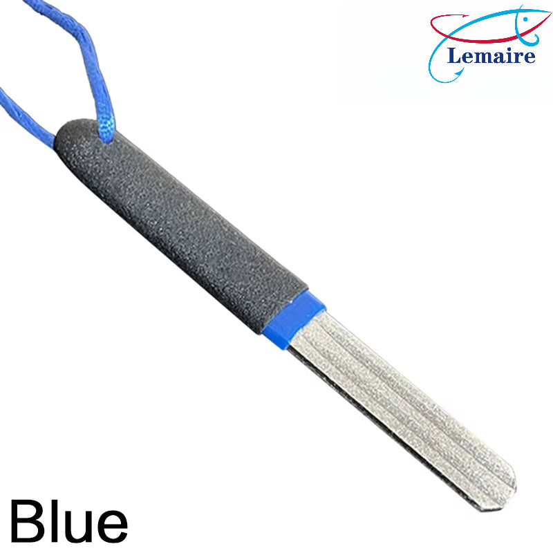 Portable outdoor double slot fishhook sharpener diamond hook sharpener fishhook file sharpening tool double-sided file