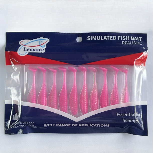 Floating cavity super floating T-tail thread bite-resistant dogfish black bass soft bait soft worm lure fake bait