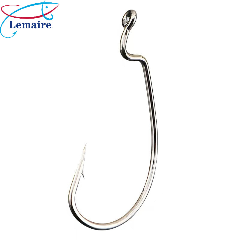 50pcs fish hooks, various sizes of fish hooks 50pcs/box fish hooks high carbon 1# 2# 1/0# 2/0# 3/0# durable barbed fish hooks - Lemaire Fish Hooks