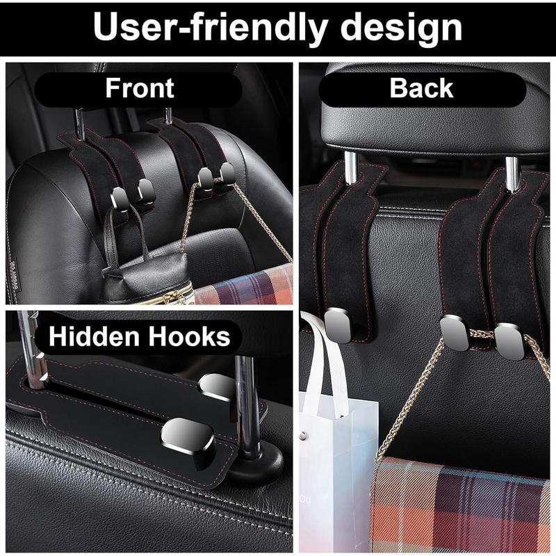 Car hook, headrest seat hook, car seat back storage hook, double hook bracket, seat back storage bag