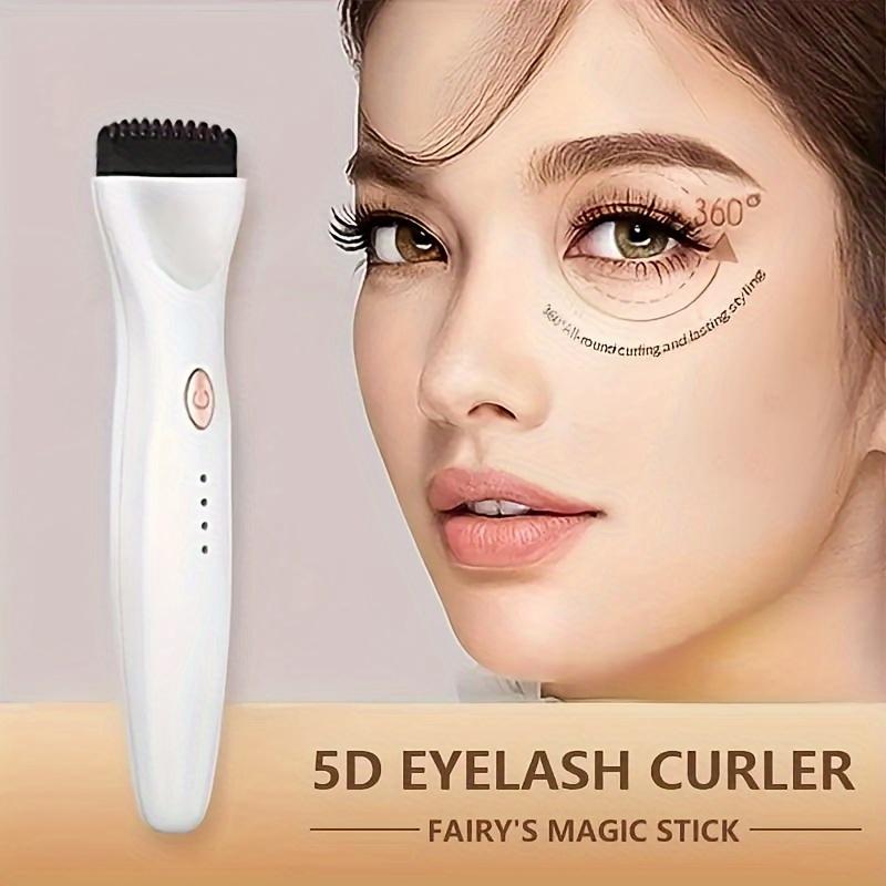 Rechargeable 5D Electric Eyelash Curler with Portable Heating Eyelash Curler, USB Charging, 250MAh Lithium Polymer Battery, Fast Curling Eyelashes with Travel-Friendly Beauty Tools