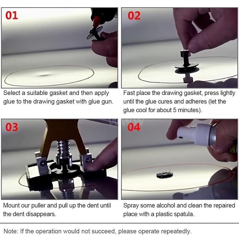 Car Dent Puller, 1 Set Car Dent Removal Tool, Car Body Dent Repair Tool