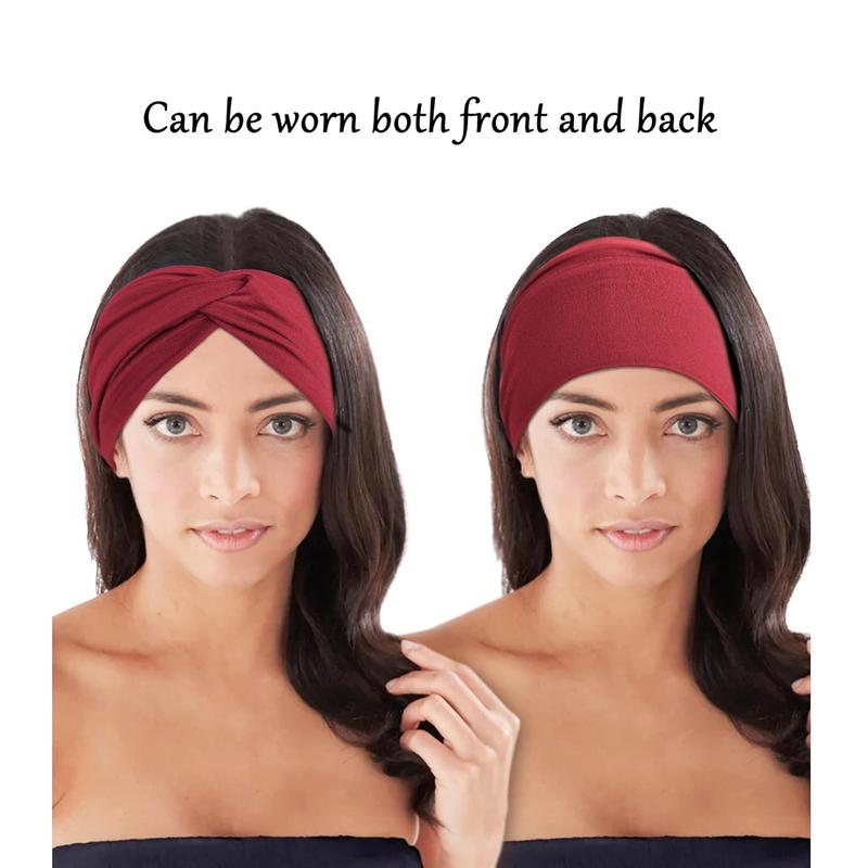 Women's headband wide hair band extra headscarf headband women's large sports fitness elastic non-slip large hair band, gift sports outdoor