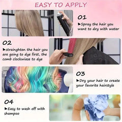 10 Color Hair Chalk Comb, 10pcs/set Temporary Washable Hair Color Dye, Professional Hair Styling Product for Women & Girls