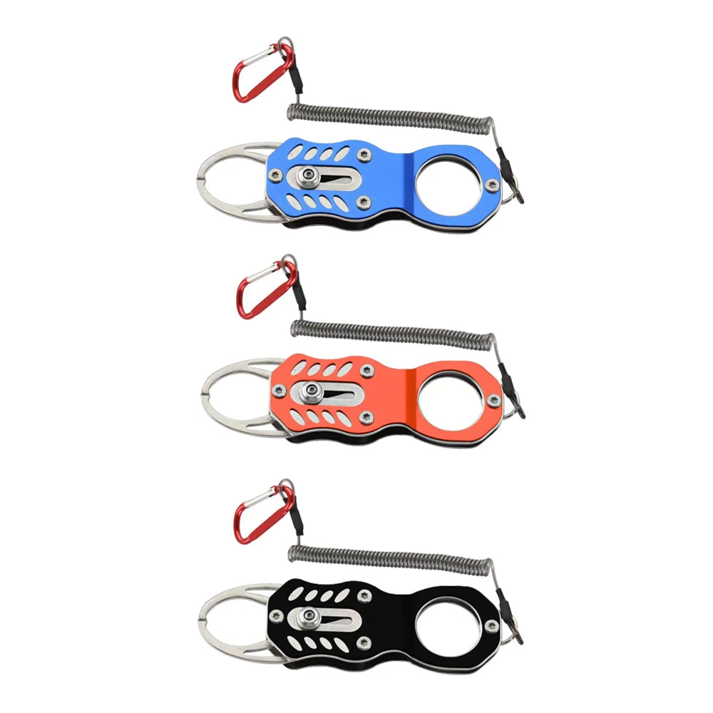 Fishing clamp tool mini lock fish clamp stainless steel fishing clamp lip clamp tool portable lure fish control fishing tool hook remover