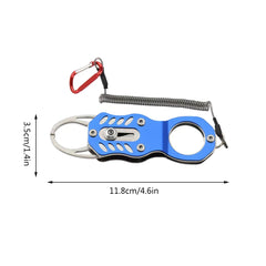 Fishing clamp tool mini lock fish clamp stainless steel fishing clamp lip clamp tool portable lure fish control fishing tool hook remover