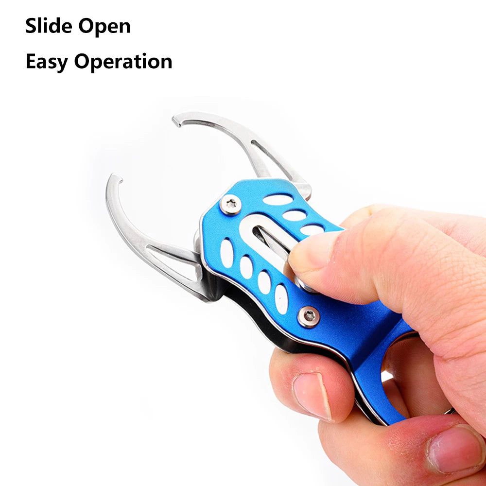 Fishing clamp tool mini lock fish clamp stainless steel fishing clamp lip clamp tool portable lure fish control fishing tool hook remover