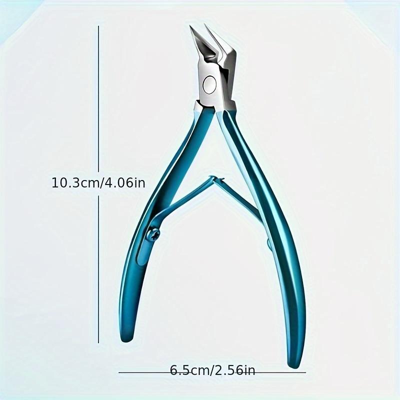 Toenail scissors for thick ingrown toenails, long-handled toenail trimmer with wide opening and non-slip, manicure and pedicure tools,