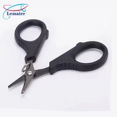 Stainless steel titanium-plated fishing scissors set, fish scissors, anti-lost rope, telescopic buckle, lure PE line small scissors, fishing tools-Lemaire fishing gear