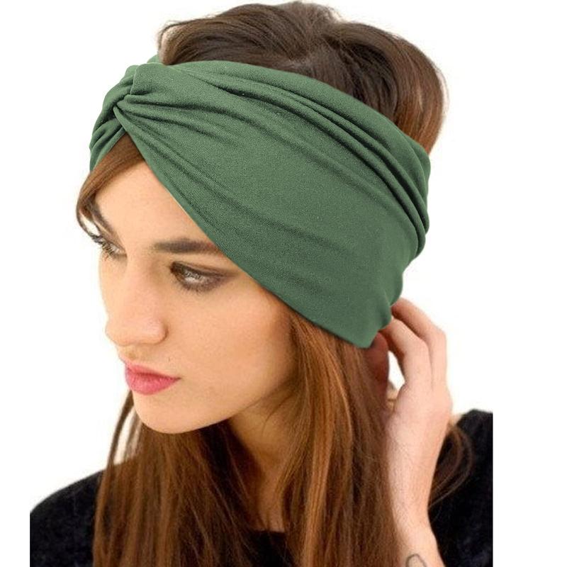 Women's headband wide hair band extra headscarf headband women's large sports fitness elastic non-slip large hair band, gift sports outdoor