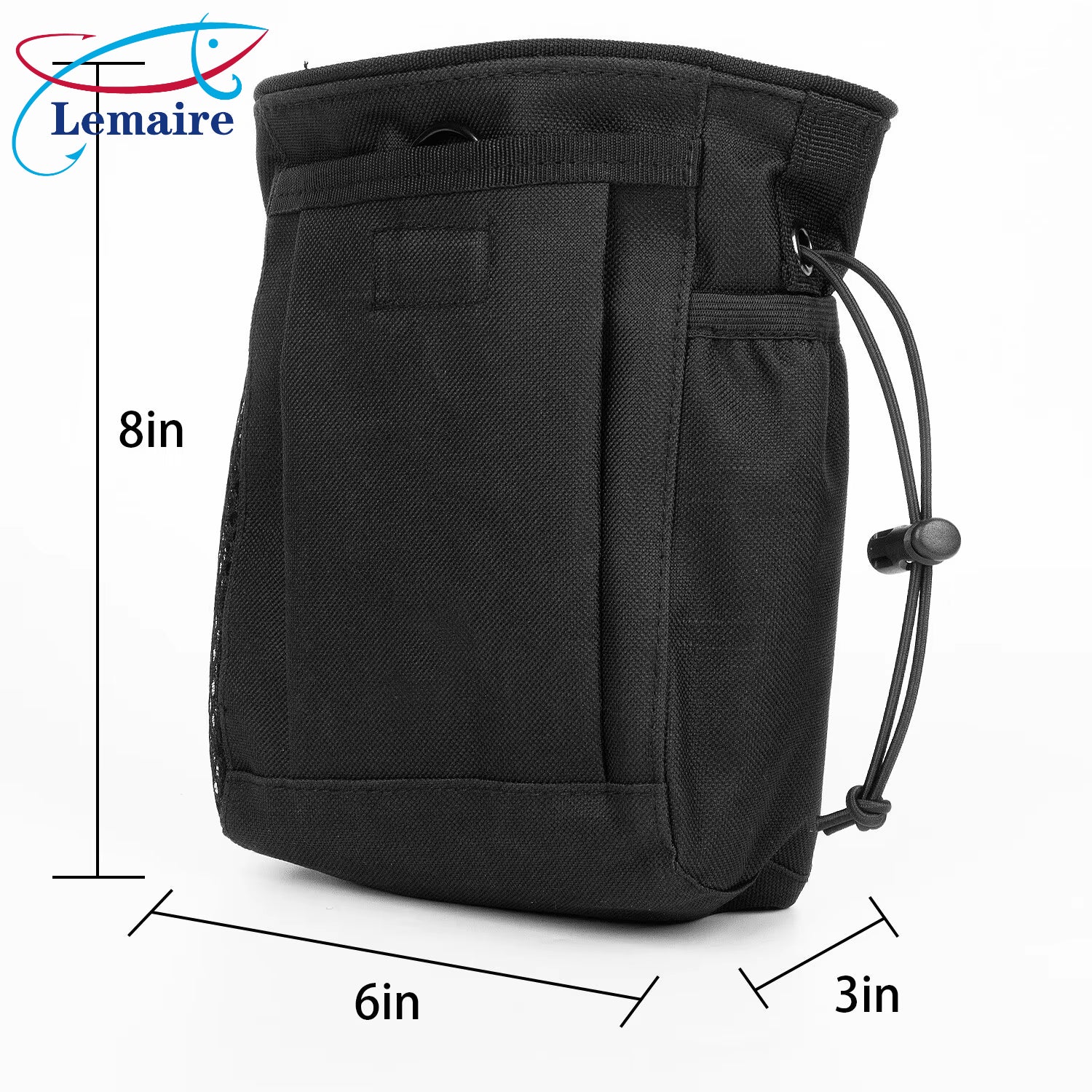 Outdoor multi-function tactical waist bag Outdoor camping fishing accessories bag Molle drawstring recycling bag Cycling sundries storage bag Mountaineering accessories