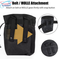 Outdoor multi-function tactical waist bag Outdoor camping fishing accessories bag Molle drawstring recycling bag Cycling sundries storage bag Mountaineering accessories