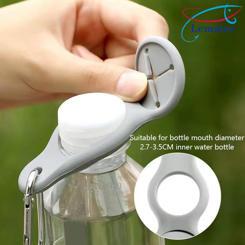 Silicone Sports Kettle Buckle Outdoor Carabiner Water Bottle Holder Towel Hook Clip Backpack Hanger Camping Hiking Cycling Tool