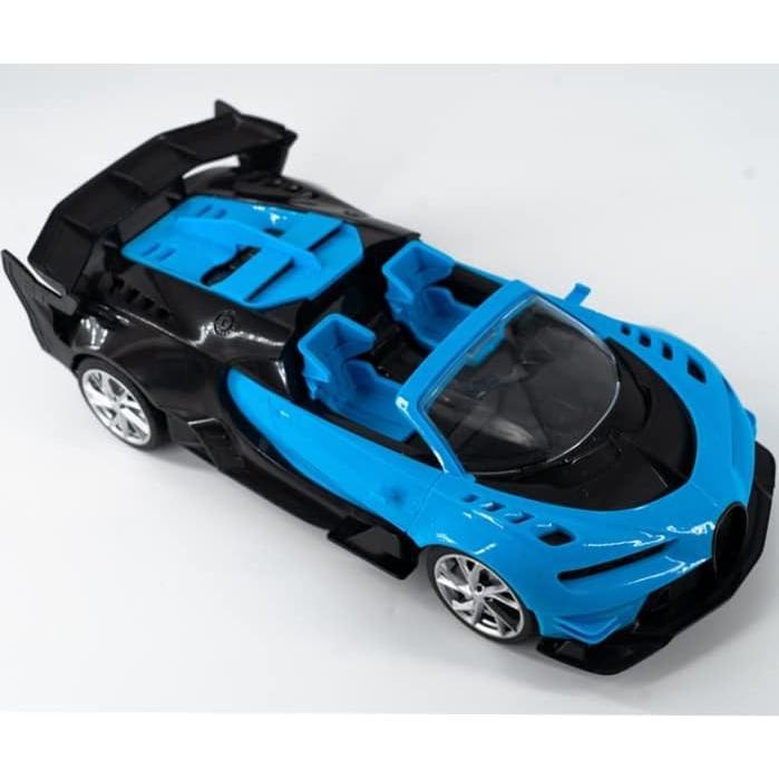 RC Sports Roadster - 1/16 Blue Electric Sport Remote Control Car,RC Model Toy for Kids Aged 4-12